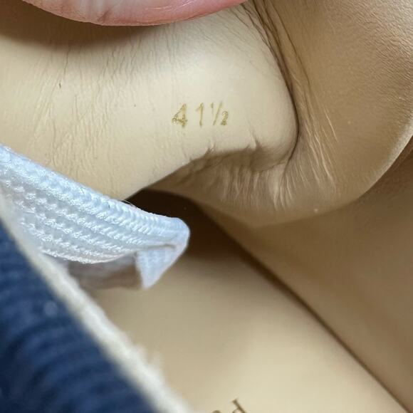 Christian Louboutin Mens Spike Floral Denim High Top Sneakers Size 41.5 - Picture 5 of 11